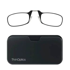Black Universal Pod Case with Reading Glasses