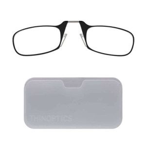 White Universal Pod Case with Reading Glasses